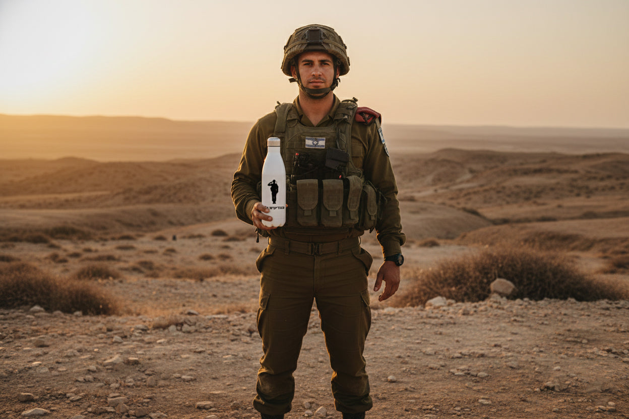 בקבוק טרמי לבן שומר קור וחום 500 מ״ל